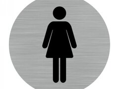 Etichete din aluminiu pentru WC femei